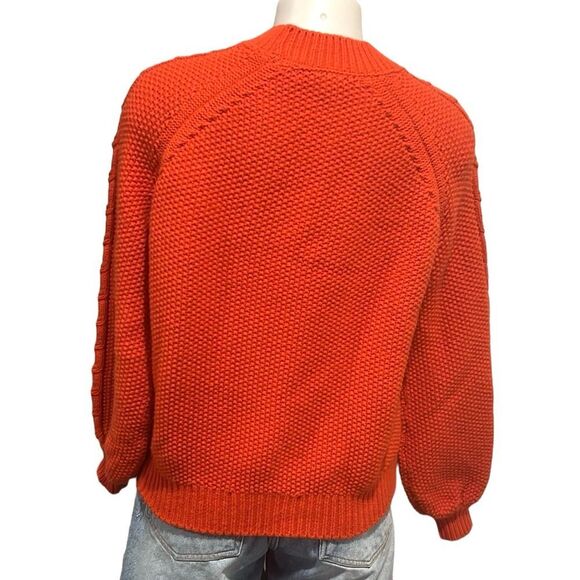 Boden orange wool blend crew neck sweater size medium - Picture 2 of 9